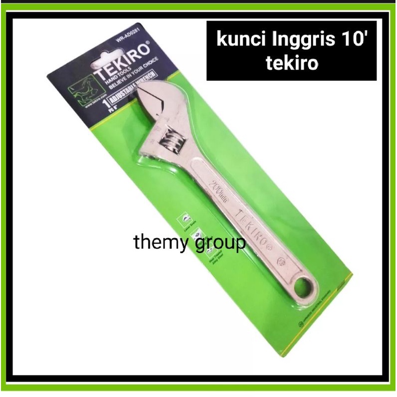LAGI PROMO TERBARU... KUNCI INGGRIS 10' TEKIRO ORIGINAL/KUNCI INGGRIS SERBA GUNA..