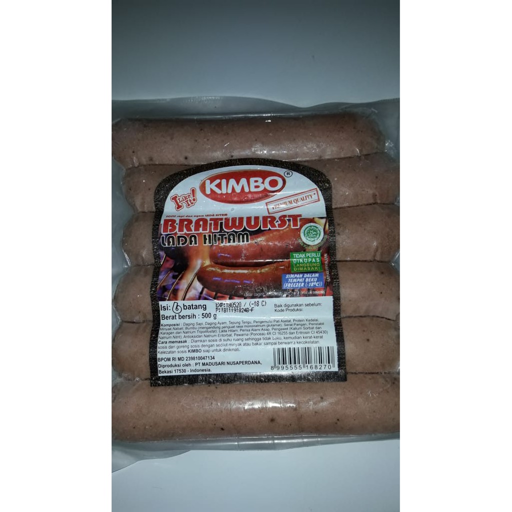 

Sosis Kimbo Bratwurst Lada Hitam