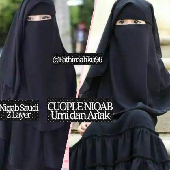 Wow Murah Meriah.. ⭐⭐⭐⭐⭐COUPLE NIQAB IBU DAN ANAK/PURDAH SAUDI 2 LAYER PENDEK/Yaman 3 layer CADAR SI