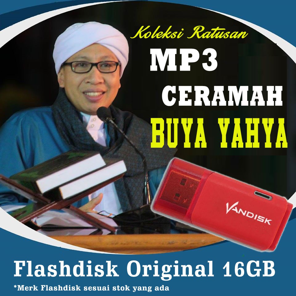 Flashdisk Koleksi Ratusan Mp3 Kajian Ceramah Islam Buya Yahya Shopee Indonesia