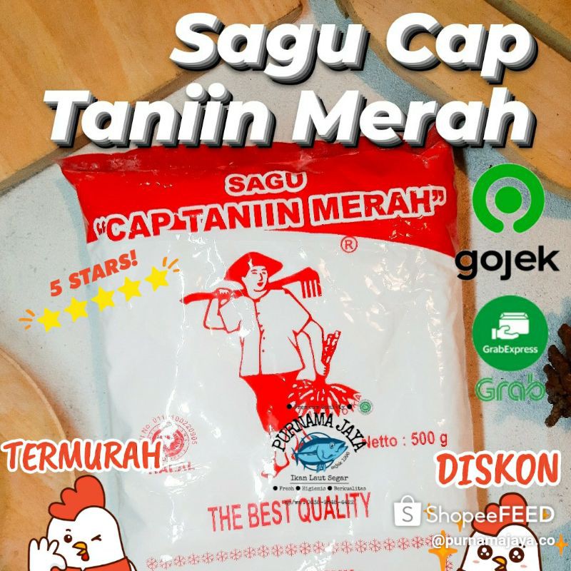 

Sagu Cap Taniin Merah 500g