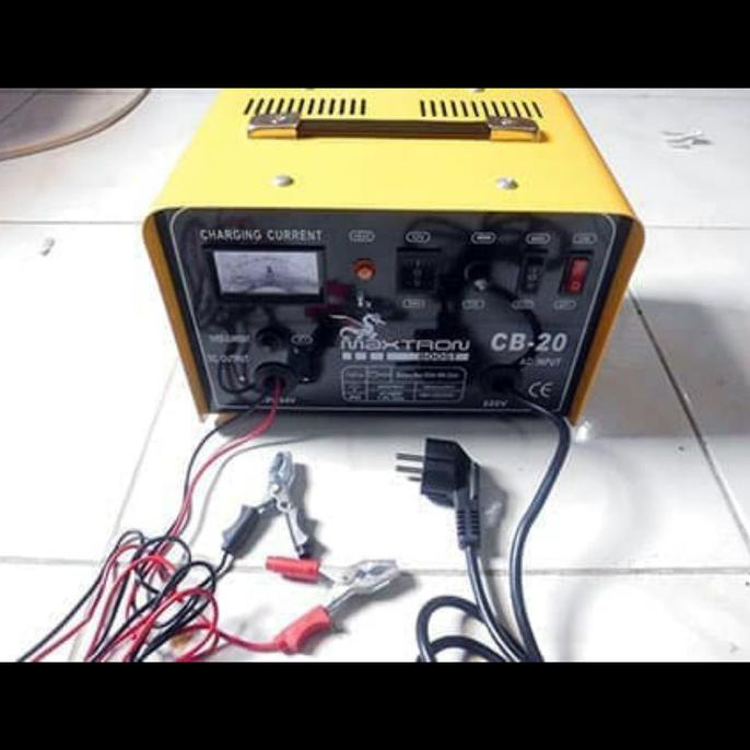 Charger Aki Charger Aki Trafo 20A 12V/24V Battery Charger CB-20 Maxtron Bagus |Charger Aki Mobil