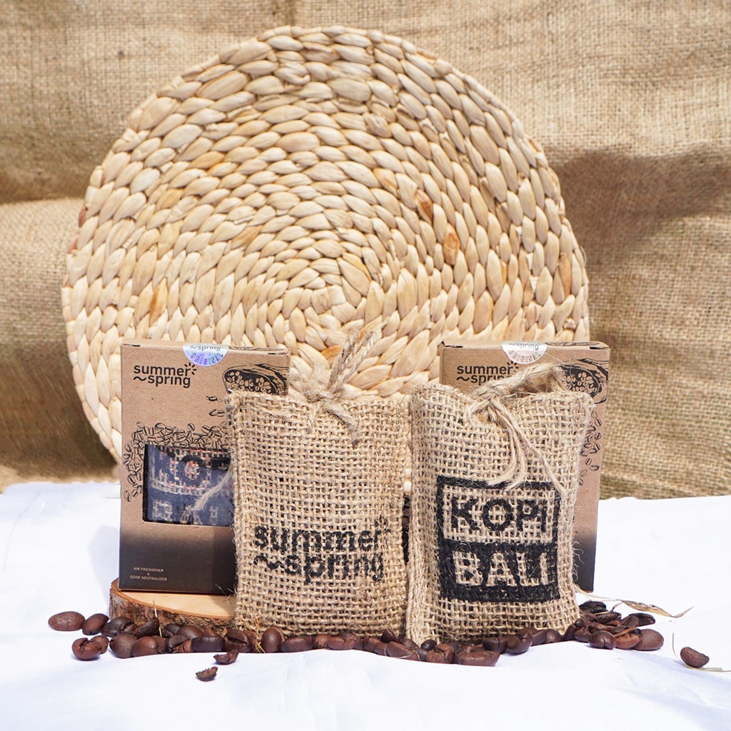 Summer Spring | Parfum Mobil Kopi Bali Pengharum Ruangan Kamar Mandi Lemari Pakaian Kamar Tidur (Free Bubble Wrap)