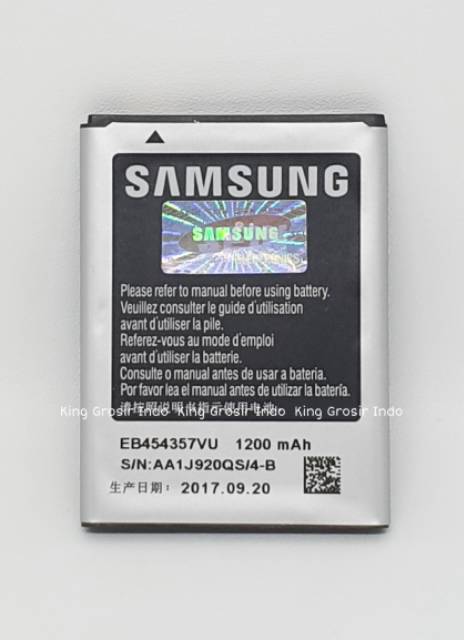 dc88 - Baterai Samsung Galaxy Young S5360 S5830 S6102 Original 100% Battery Batre Young 1