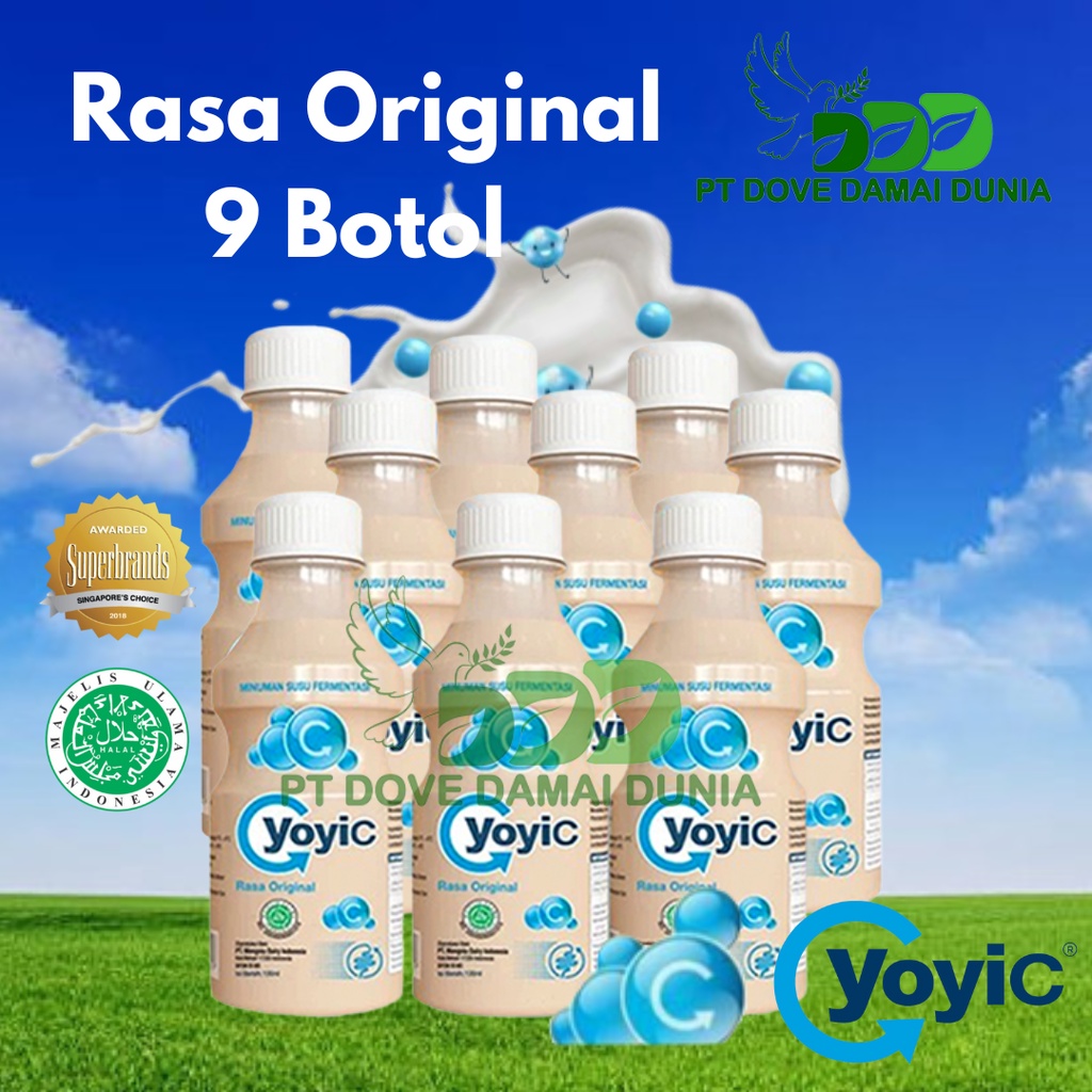 

9 Botol Yoyic Minuman Susu Fermentasi 130mL Original