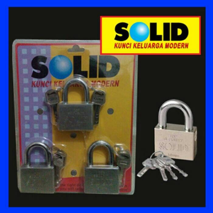 SOLID - GEMBOK PAGAR SOLID BAJA 809 50MM MK ( GEMBOK MASTER KEY )