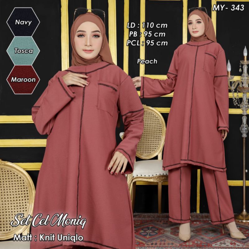Setelan Wanita Kekinian celana Moniq by Melmycollection