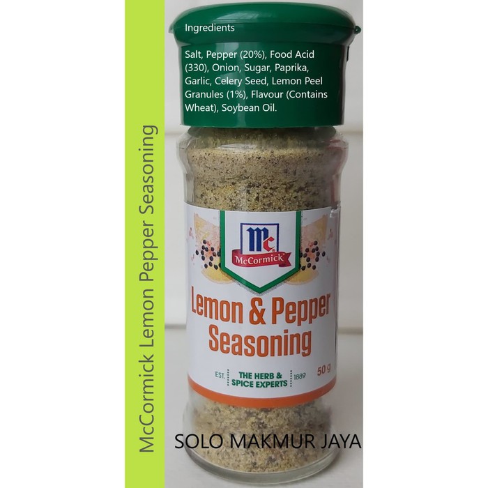 

Mccormick Mc Cormick Lemon Pepper Seasoning bumbu 50 g