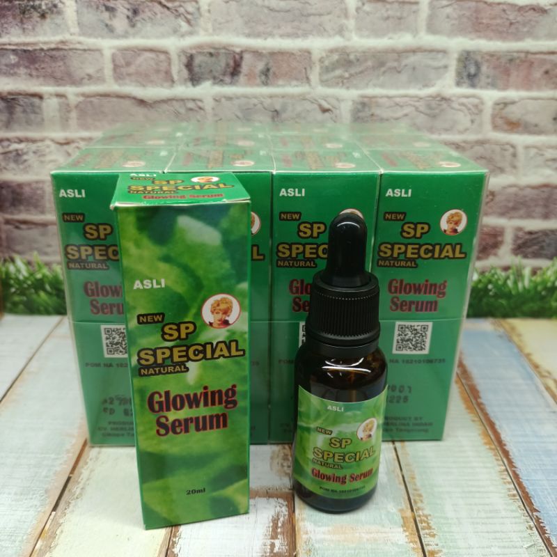SERUM SP // Serum Sp Hijau Glowing Original 20ml - 12 Pcs