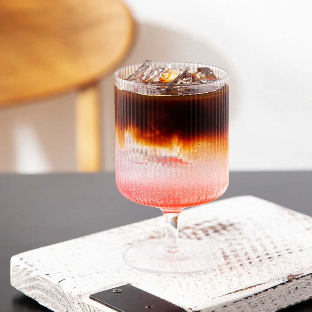 Gelas Puding Es Krim Jus Model Tangkai 280ml - KT010/gelas cangkir kopi teh sirup koleksi desain ele