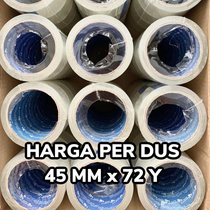 

Lakban Bening / Coklat 2" (45Mm X 72Y) Murah Harga Dusan Isi 72 Pcs Terlaris