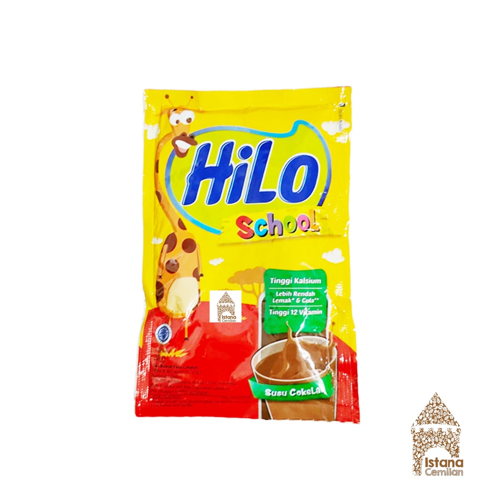 Hilo / Hi Lo School Susu Cokelat / Strawberry Bubuk 30 Gram SATUAN