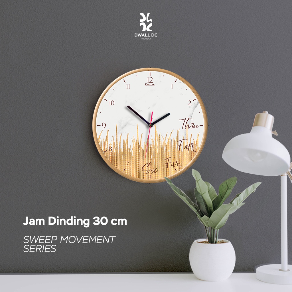 [SWEEP MOVEMENT SERIES] - SCANDINAVIAN JAM DINDING MINIMALIS | EKSLUSIF DESIGN | WILD BAMBOO| AESTHETIC ART MINIMALIS | HIASAN DEKORASI | - by DWALL DC