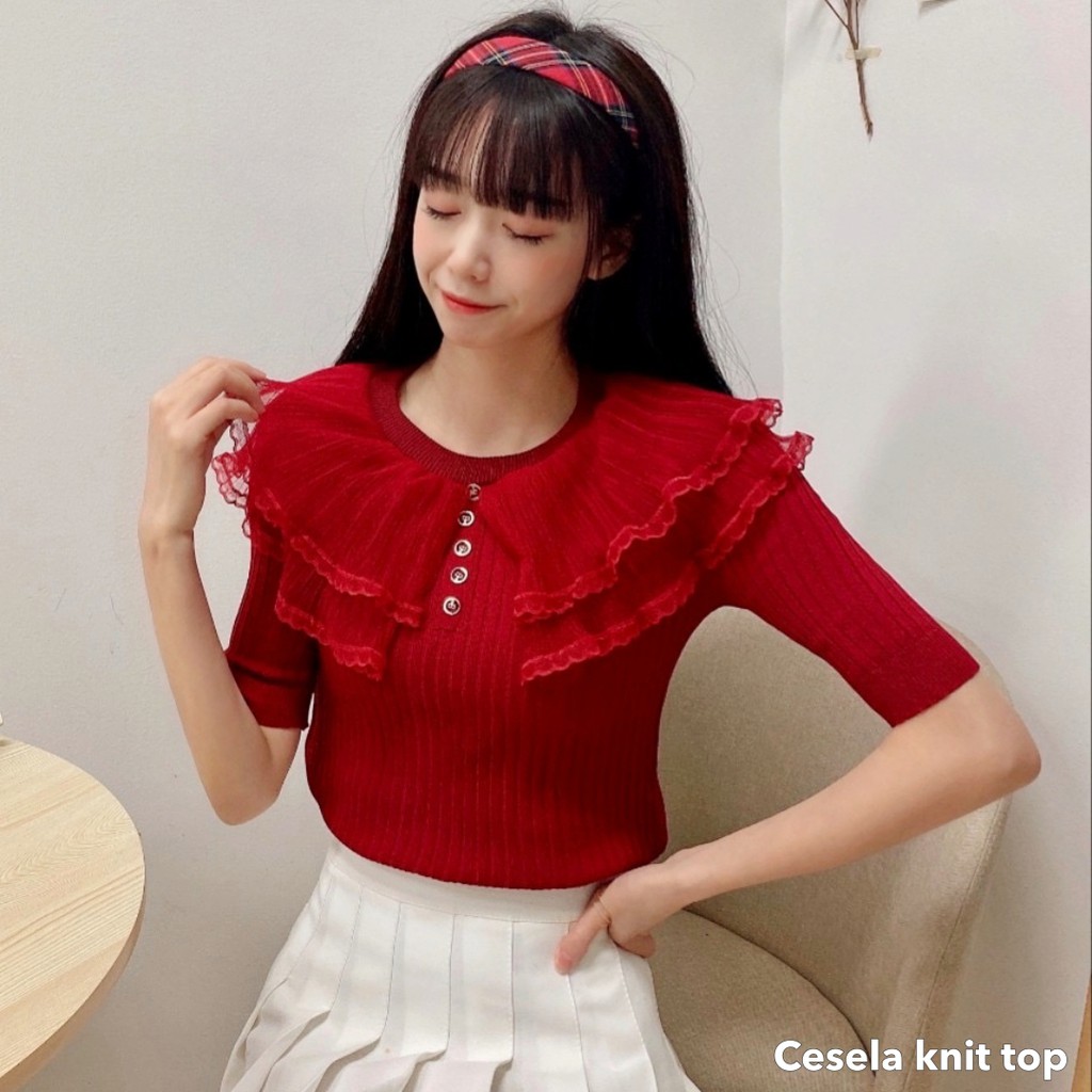 Cesela knit top -Thejanclothes