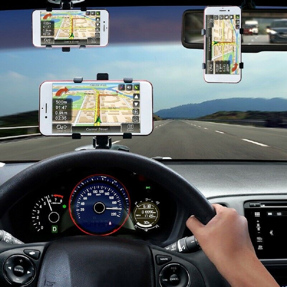 【COD Tangding】360° Clamp Dashboard Mobile In Car Phone Holder Mount Stand Cradle Universal GPS