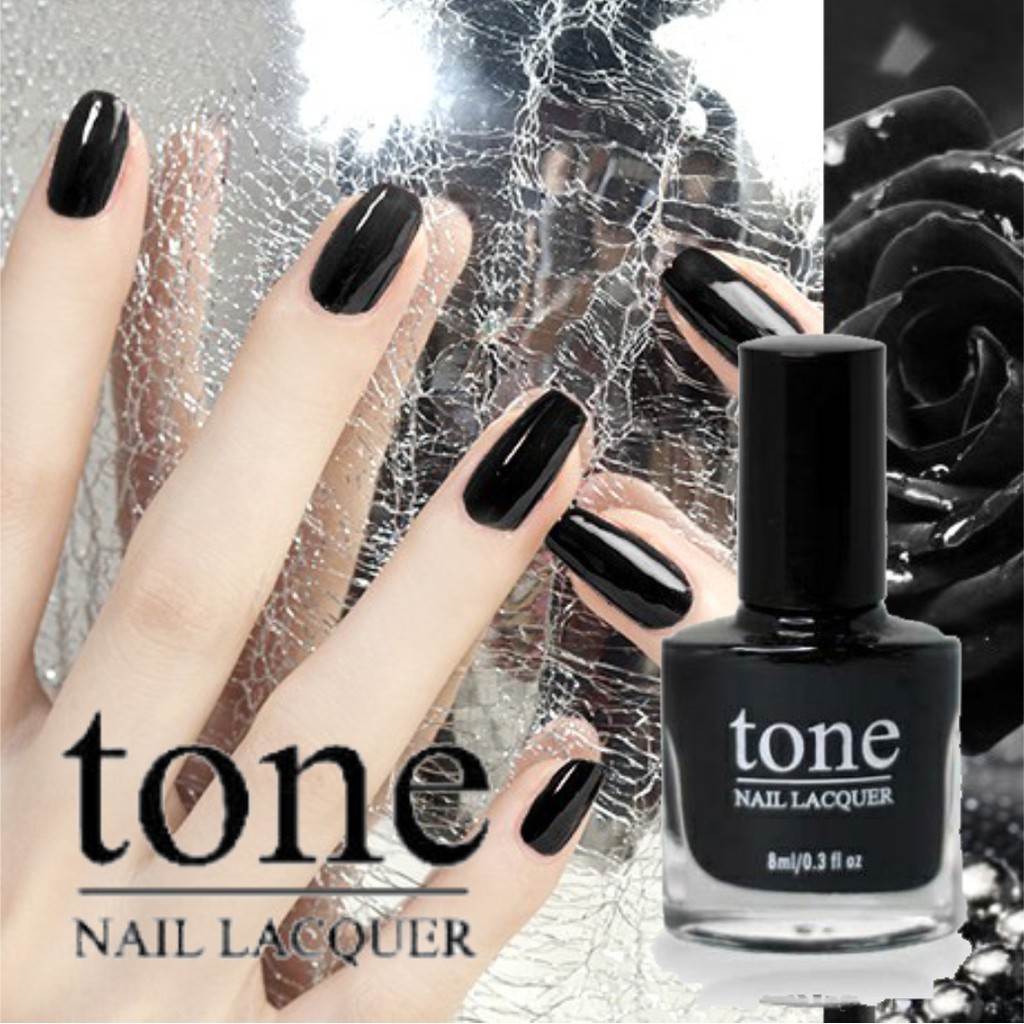 BLACK LACQUER KUTEK HITAM TONE NAIL LACQUER ORIGINAL BPOM KUTEX HITAM 8ML