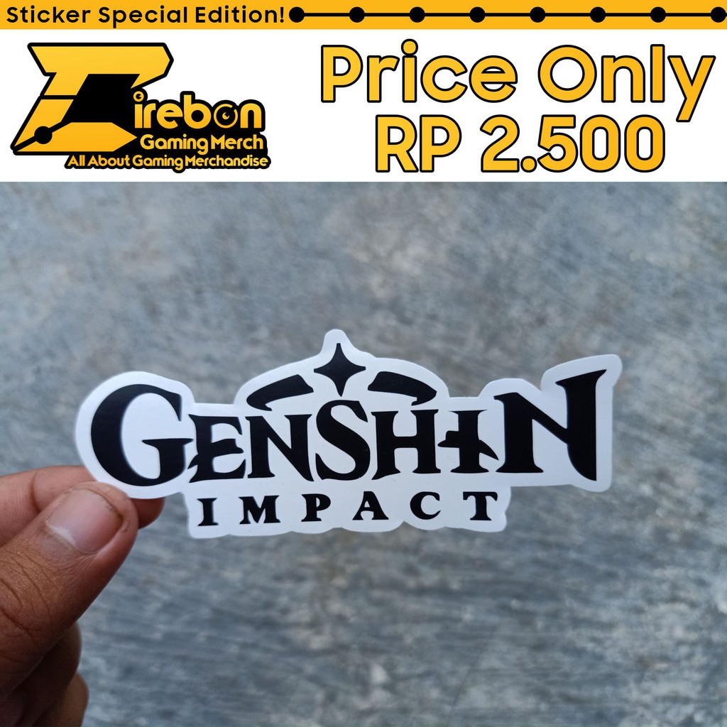 

Sticker Stiker Genshin Impact Black