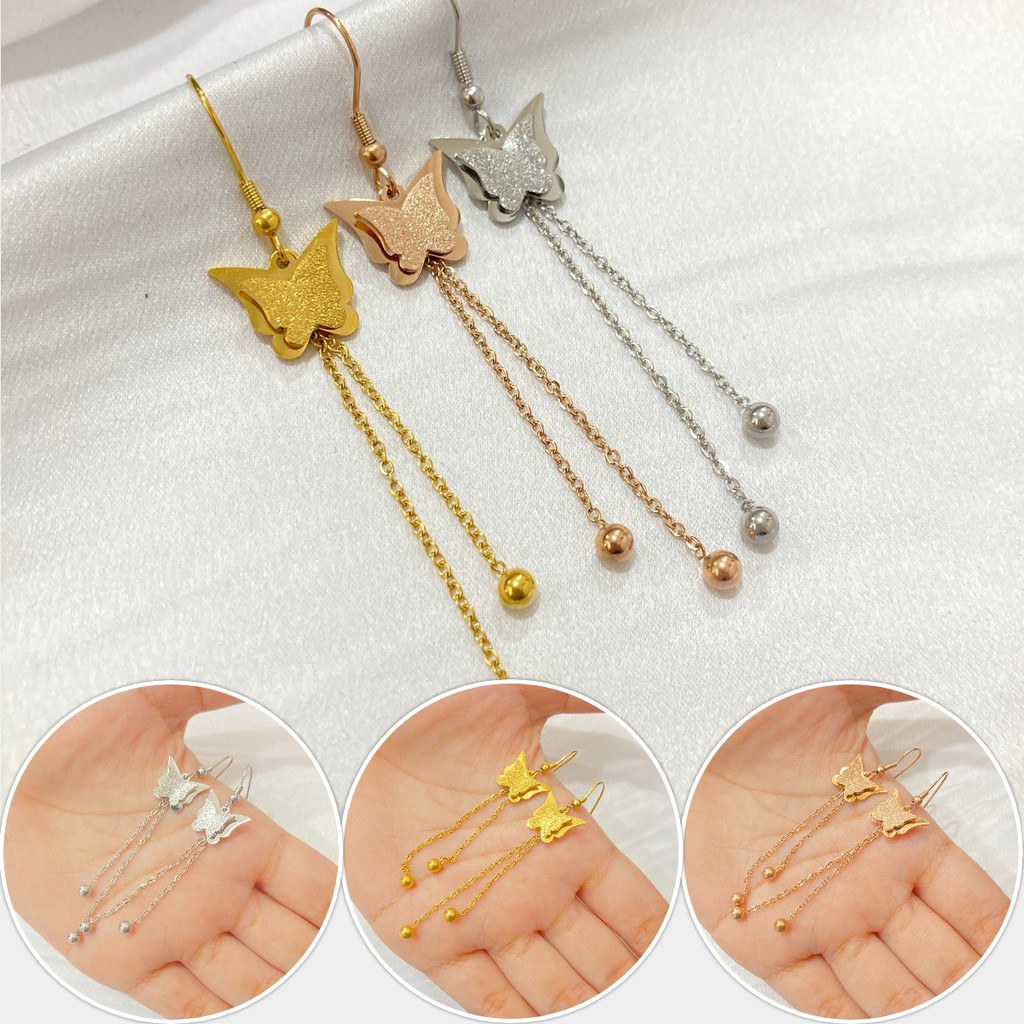 Anting Jurai Titanium Wanita Anti Karat Korean Style Perhiasan Fashion