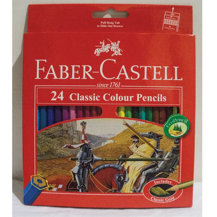 

Pensil Warna Faber Castell 24 warna panjang - FABER CASTELL 24 WARNA