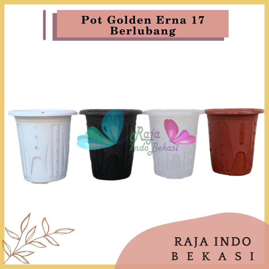 Pot Yogap 15 Putih Bening Transparan Merah Bata Merah Coklat Terracota Terracotta Berlubang POT BUNGA YOGAP YPT 15 BERLUBANG BENING / TRANSPARAN PUTIH &amp; MERAH BATA | POT TANAMAN HIAS