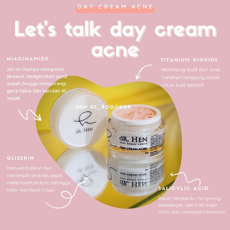DAY CREAM ACNE DR.HEN BY DR RICHARD LEE