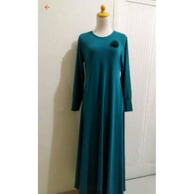 Gamis bahanJersey Polos