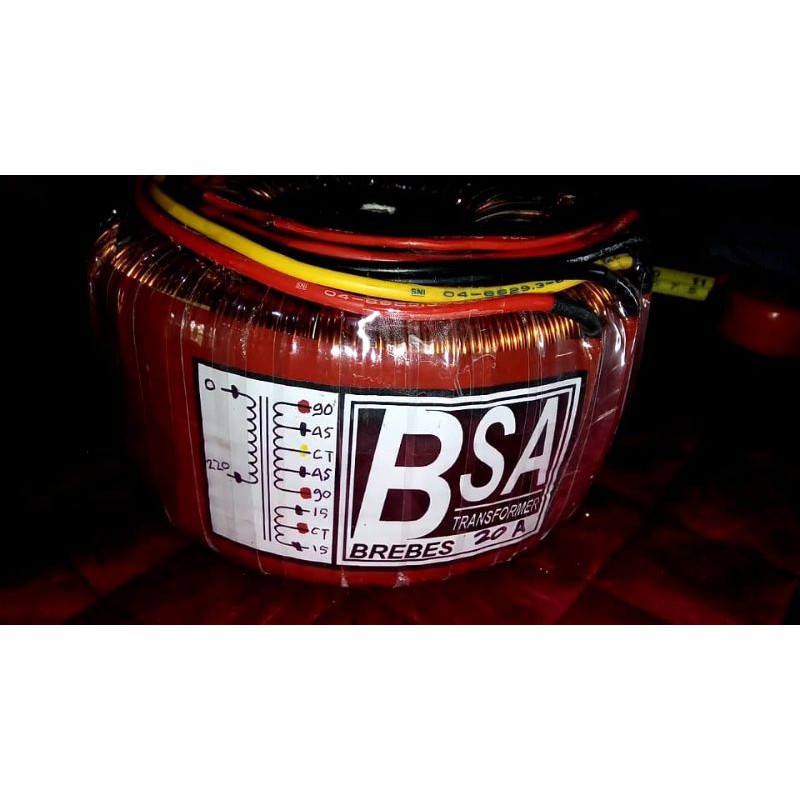 Trafo 20 Amper 90 Volt dan 45 volt CT BSA