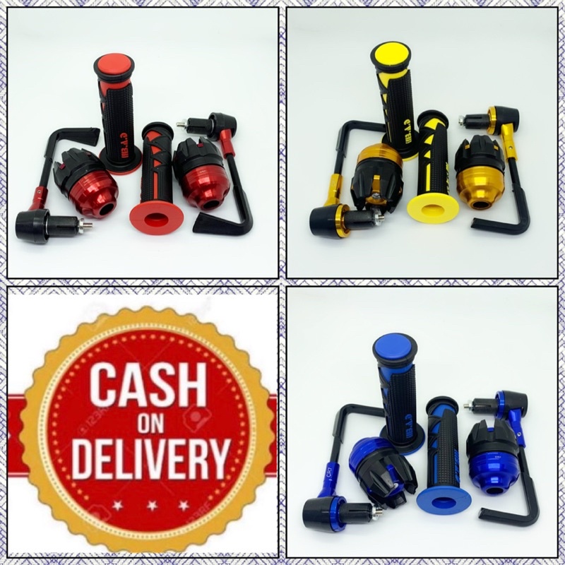 (PAKET 3 in 1) PROGUARD L + JALU AS RODA DEPAN + HANDGRIP BAD SHARK UNIVERSAL