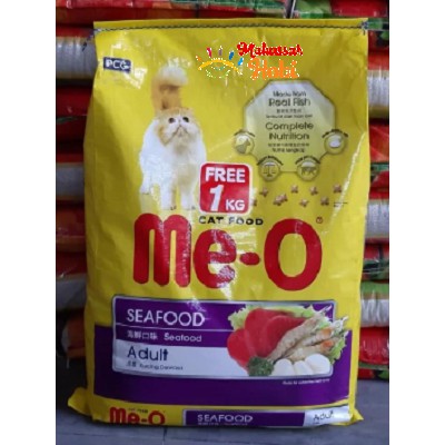 Meo Seafood 1 Kg Makanan Kucing Repack 1kg Me-O Adult Cat Food Catfood