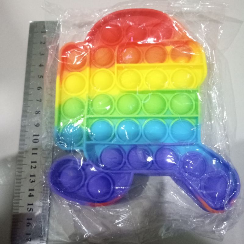 New fidget push Pop Its Round Toy Push bubble stress kids pop it murah popit mainan anak rainbow-amoung Lari Rainbow