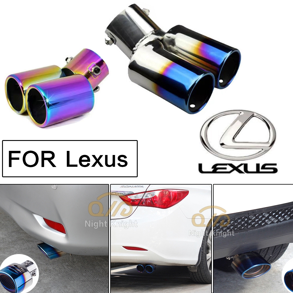 Pipa Knalpot Roda Belakang Mobil Muffler Stainless Steel Lis Modifikasi Pipa Ekor Pipa Knalpot Untuk Lexus CT ES IS GS LS LX RX UX UX Nt 300 IS GS LS LX UX UX Nt200 IS IS GS LS Lx