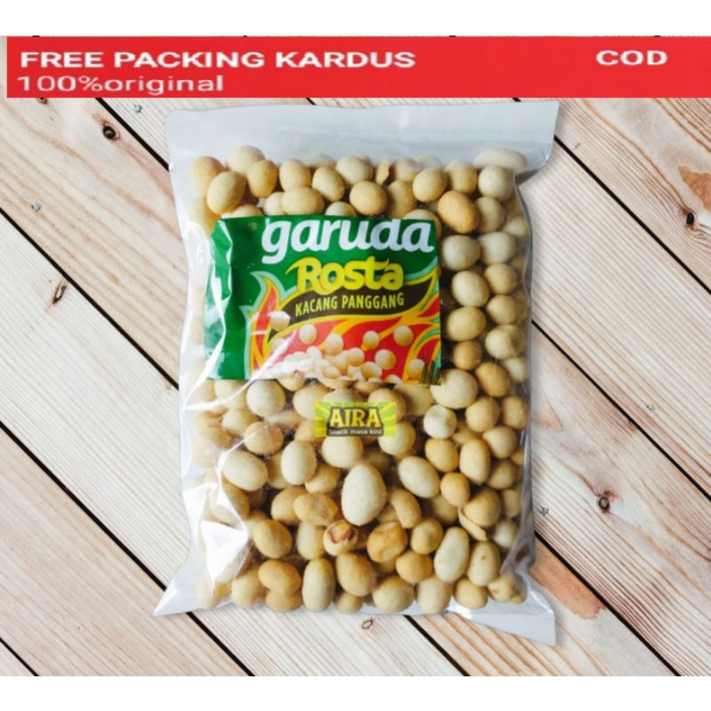 

Snack kiloan kacang garuda rosta bawang/rosta pedas 250gr