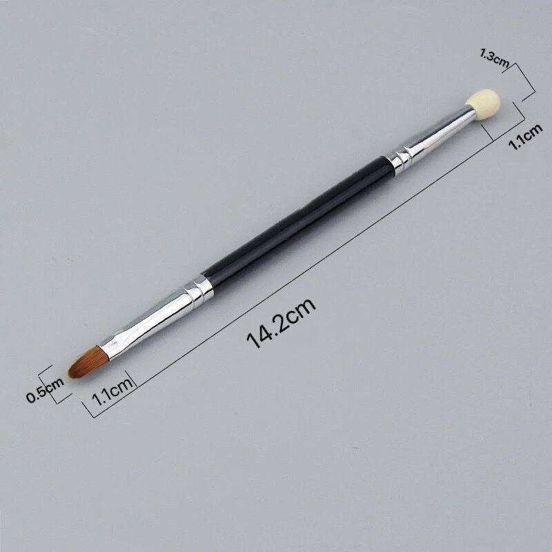 Handle Nose Concealer Creams Sponge Head Soft Concealer Brush Eyeliner Brush Beauty Tools Double-Ended Makeup Brush