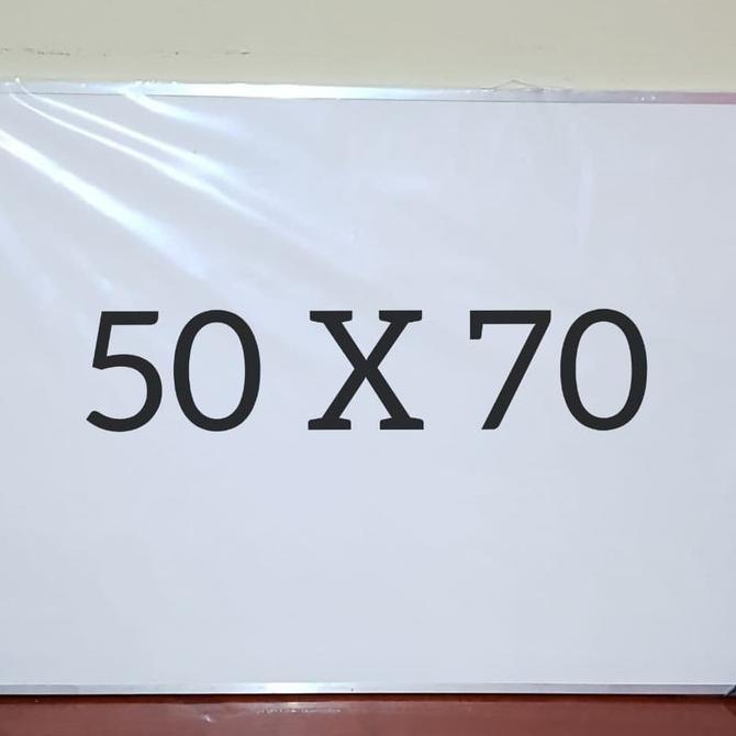 

White Board uk 50 X 70 Cm /Papan Tulis Belajar White Board uk 50 x 70