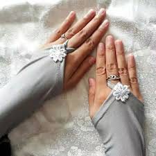 [HUSNA HIJAB] Handsock Cincin Melati Satu / Handsock Melati