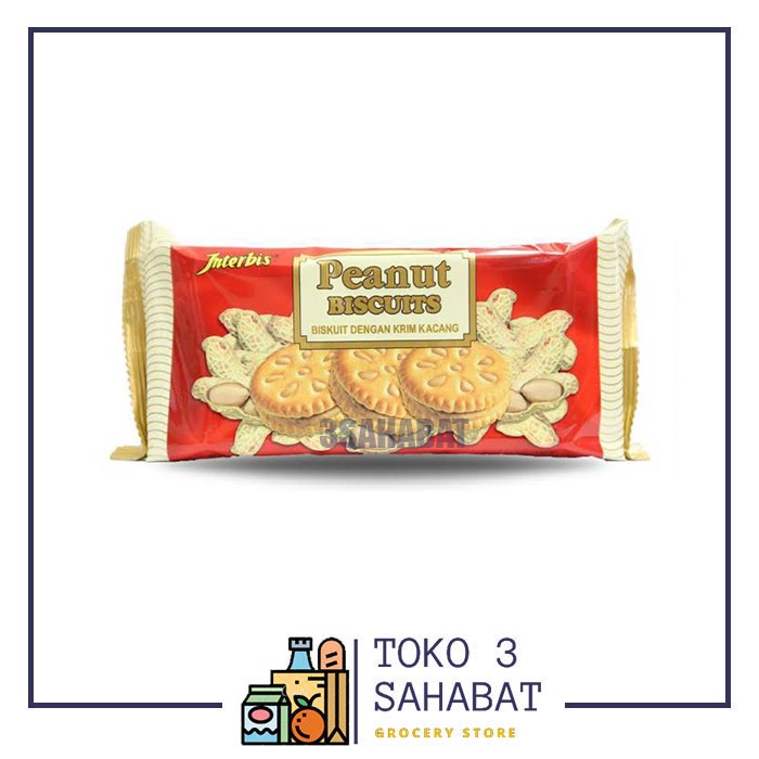 

Interbis Peanut Biscuit Biskuit Kacang Kecil