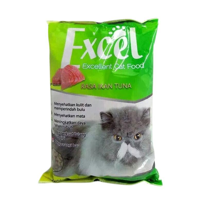 MAKANAN KUCING MENYEHATKAN KUCING KITTEN EXCEL 500gram CAT FOOD TUNA