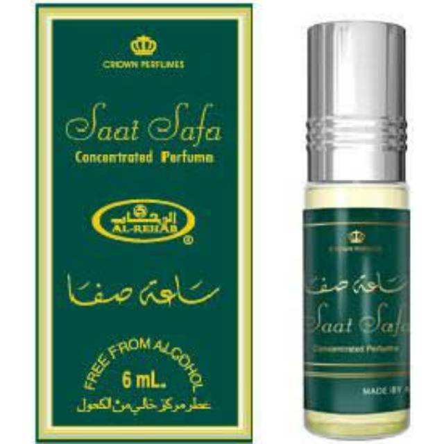 Parfum Saat Safa ساعة صفا Roll On Al-Rehab 6ml Original Asli Arab