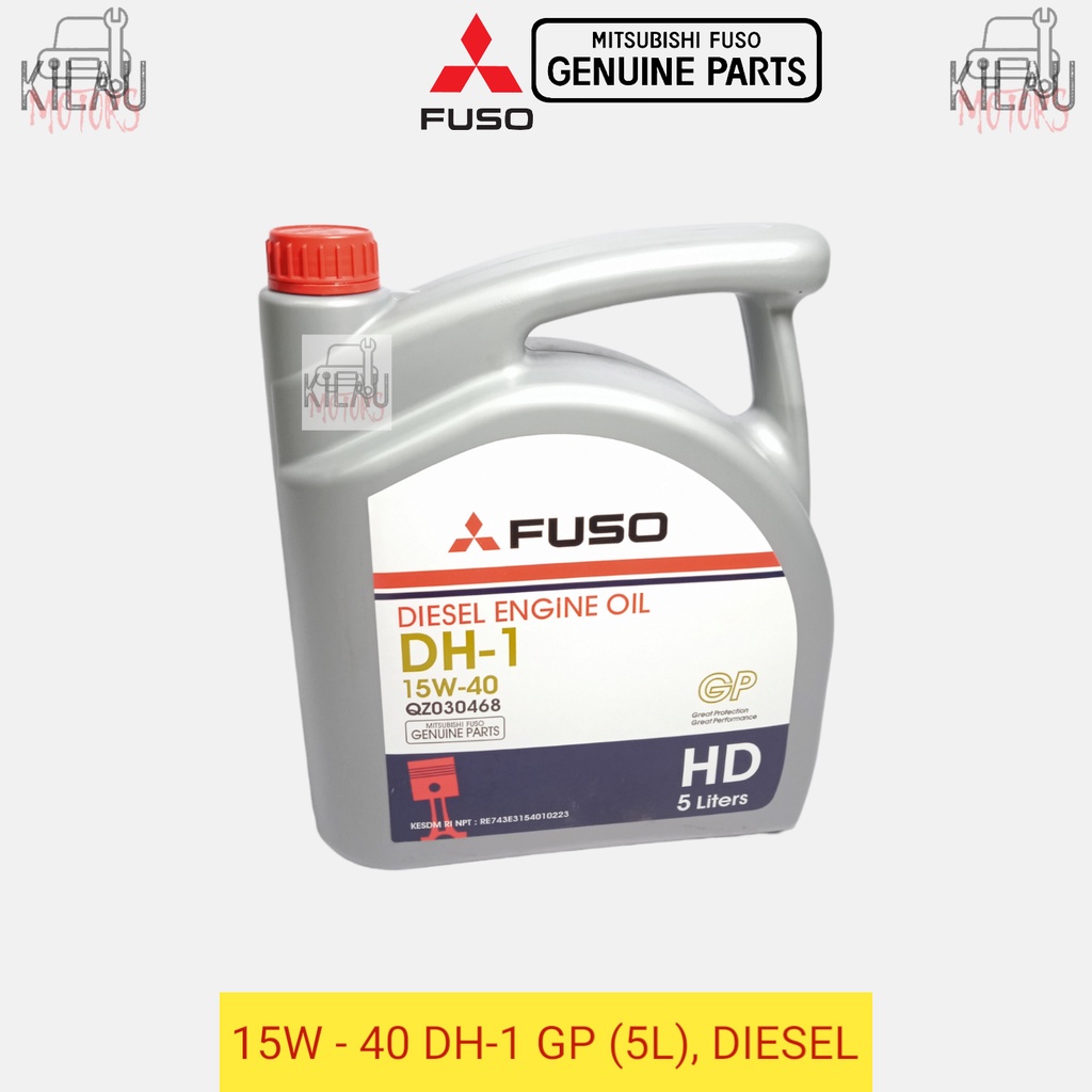 Oli Mesin Diesel 15W-40 DH-1 GP 5 Liter Mitsubishi QZ030468