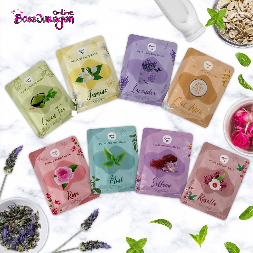 (BOSS) BPOM PETAL MASK ORGANIC DEAR UP 10GR