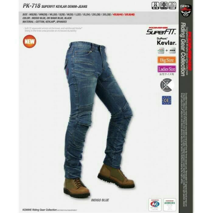 CELANA JEANS KOMINE 718 CELANA TOURING PROTEKTOR