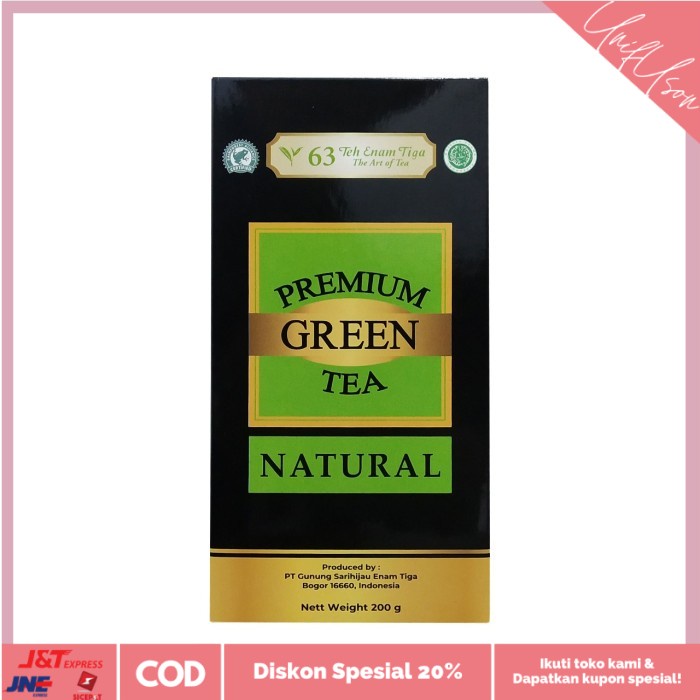 

⭐COD⭐ Teh 63 Premium Green Tea Natural