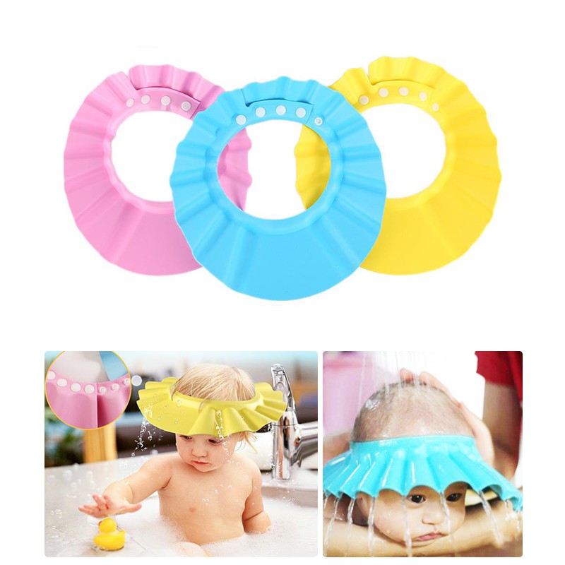 Sgmshop Topi Keramas Anak Bayi Pelindung Mata Kids Shower Cap