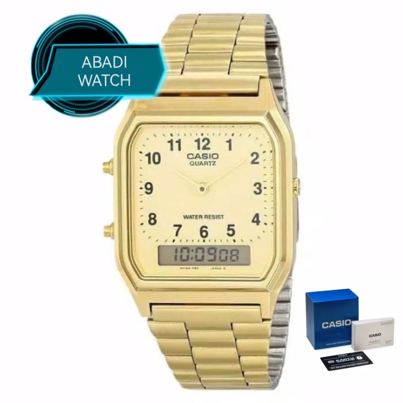 Casio Original AQ-230GA-9BMQ JAM TANGAN DIGITAL UNISEX ORIGINAL