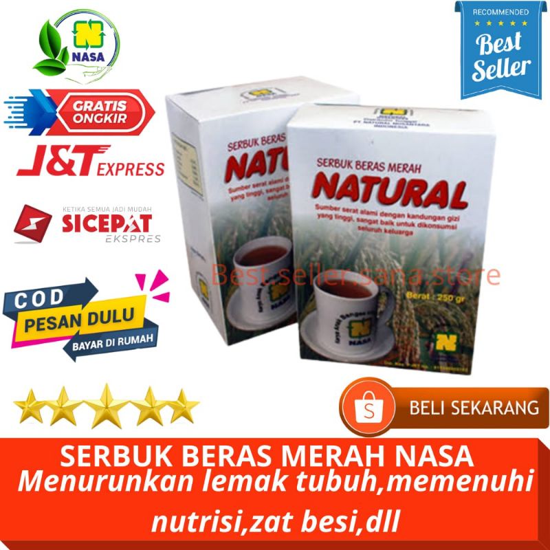 

SERBUK BERAS MERAH NATURAL 250GR DAN 500GR NASA-SBMN (DIET&PENGGEMUK)