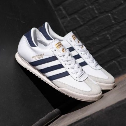 Adidas Beckenbauer White Navy Original Sneakers Pria / Sepatu Running Pria