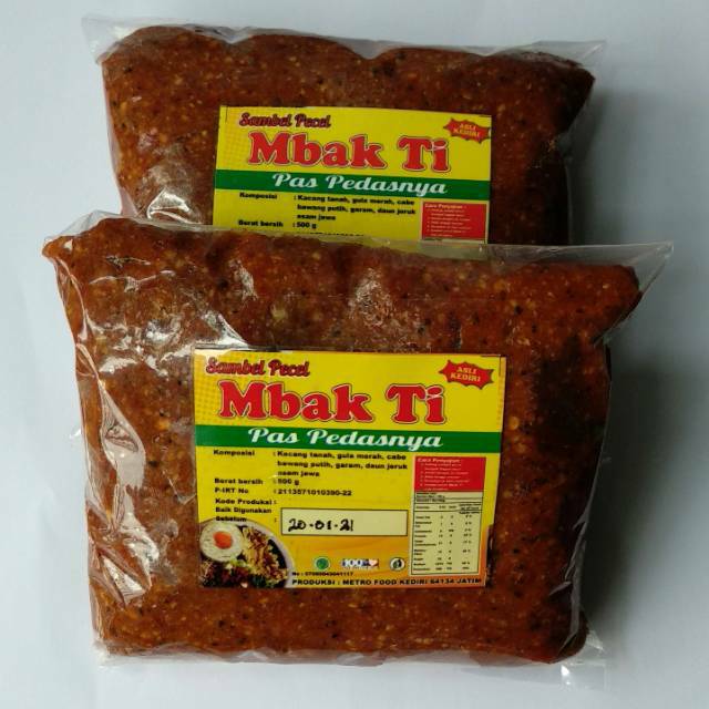 

Sambel Pecel Mbak Ti Asli Kediri Kemasan 1 Kg