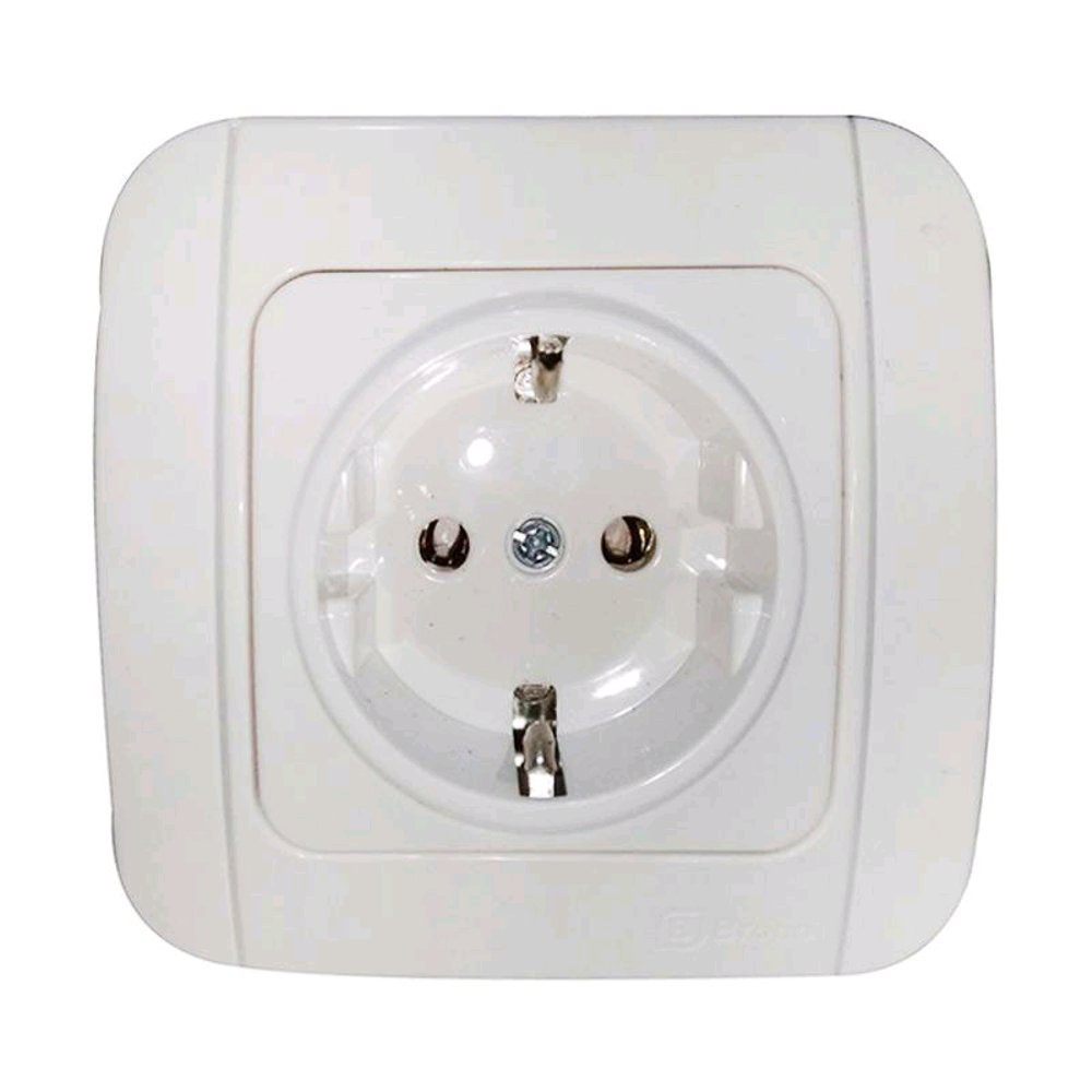 Broco G154-55S (B) Stop Kontak Pengaman (Child Protection) Snow White