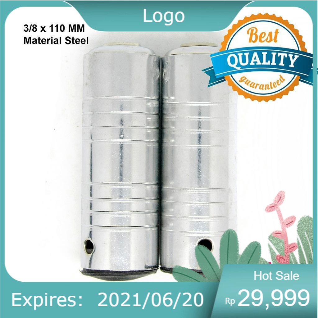 Jalu Sepeda BMX Step Sepeda BMX Pijakan Kaki Sepeda jumbo silver