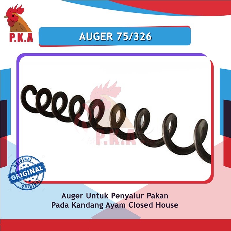 Auger Feeding - Auger Untuk Jalur Pakan Kandang Ayam Ukuran 75/326